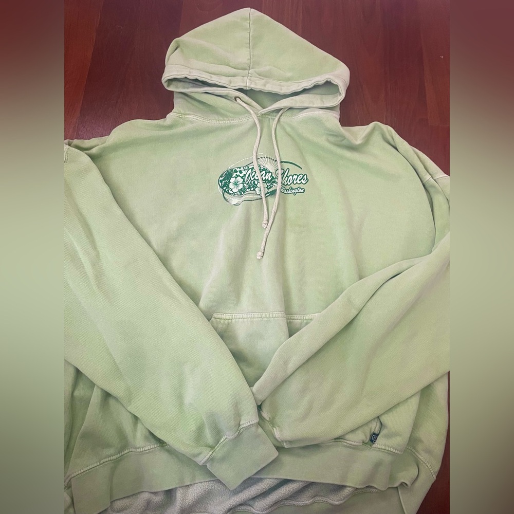 vintage green hoodie